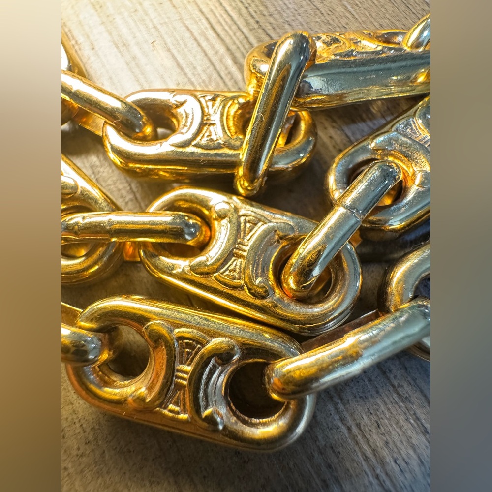 Vintage Celine Gold Chain Necklace - Picture 7 of 7